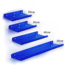 Modern vibrant acrylic wall shelf bedroom home decor