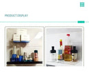 Modern vibrant acrylic wall shelf bedroom home decor