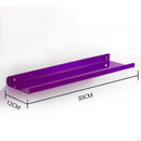 Modern vibrant acrylic wall shelf bedroom home decor