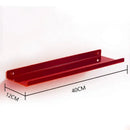 Modern vibrant acrylic wall shelf bedroom home decor
