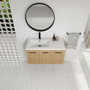 Wall Mounted Floating Bathroom Vanity With Sink, 3 Door Modular Cabinet