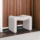 Large White Ottoman Footstool Multifunctional Living Room
