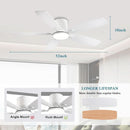52 Inch Energy Efficient Ceiling Fan With Remote Control