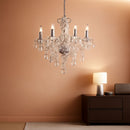 Champagne Crystal Chandelier 5 Light Modern Bedroom