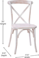 2 Pack Lime Wash X Back Dining Chairs Stackable For Banquet Hall And Dining Room Areas