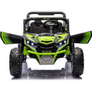 24V Two-Seater Kids Ride On UTV W/Parents Remote Control,Four-Wheel Suspension,Slow Start,Large wheel design,Anti-collision bar,Storage space,Music,USB,Bluetooth,Volume control,LED lights for Kids 3+.