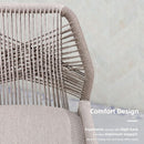 7 Piece Outdoor Dining Set With Wicker Chairs And Table