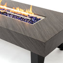 54_inch Iron  Fire Pit Table(Stone)