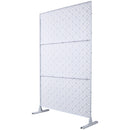 Outdoor & Indoor Privacy Screen Metal Privacy Screen 76' H×48' W, Freestanding Decorative Privacy Screen for Deck Balcony Patio, Privacy Fence Panels for Outside Lawn Garden PS107 WHITE