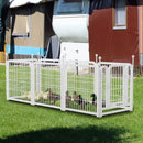 Dog Playpen 8 Panels 24' Height Heavy Duty Dog Fence Puppy Pen for Large Medium Small Dogs Indoor Outdoor Foldable Pet Exercise Pen