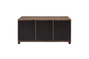 Nineel - Coffee Table - Obscure Glass, Rustic Oak & Black