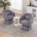 Lounge chair with swivel Gray