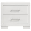 Jessica 2-drawer Nightstand Snow White