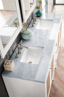 James Martin Addison 72" Double Bathroom Vanity, Glossy White