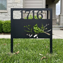 Custom Metal Yard Art - Personalized Garden Address Sign