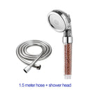 Adjustable jetting shower head bathroom high pressure filtered beads