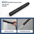 Adjustable matte black stainless steel shower head bathroom spray