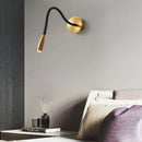 Adjustable nordic bronze wall lamp bronze & black bedroom reading light