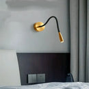 Adjustable nordic bronze wall lamp bronze & black bedroom reading light