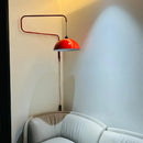 Adjustable nordic pendant wall lamp red dome light for kitchen island