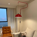 Adjustable nordic pendant wall lamp red dome light for kitchen island