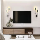 Adjustable retro wall lamp black bedroom reading light