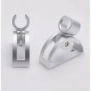 Adjustable silver aluminum shower head holder bathroom wall hook