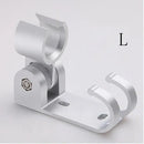 Adjustable silver aluminum shower head holder bathroom wall hook