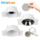 Adjustable white recessed led ceiling downlight for living room