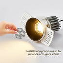 Adjustable white recessed led ceiling downlight for living room