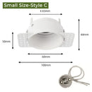 Adjustable white recessed led ceiling downlight for living room