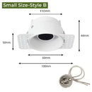 Adjustable white recessed led ceiling downlight for living room