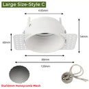 Adjustable white recessed led ceiling downlight for living room