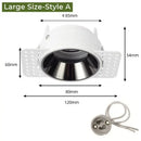 Adjustable white recessed led ceiling downlight for living room