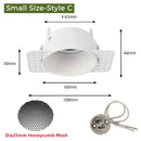 Adjustable white recessed led ceiling downlight for living room