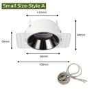 Adjustable white recessed led ceiling downlight for living room