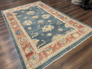 Turkish Oushak Rug 6x9, Sultanabad Carpet, Medium Size Oriental Rug