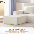 Luxury Cloud Chenille Modular U Shaped Sectional Sofa with Ottomans, Deep Seat, No Assembly Required, 3 Colors, 110*72'