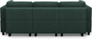 Green Modular Sectional Sofa Featuring Deep Storage