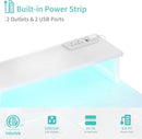 47 Inch Gaming Desk With LED Lights For Home Office Use