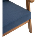 Mid-Century Modern Solid Loveseat Sofa Upholstered Linen Loveseat, 2-Seat Upholstered Loveseat Sofa Modern Couch