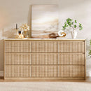 9 Drawer Dresser Chest With PolishedMarbleTabletop