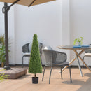 Topiary Tree Plant Potted Trees Decorations For Indoor Living Room Outdoor Tree Artificial Boxwood 120cm 2pcs/set