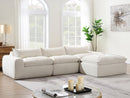 [VIDEO Provided] 116'' Fully Compressed Sofa with High Density Foam, No Assembly Required, Legless Design without Frame, Integrated Backrest and Seat Cushion, Free Combination, Particle Chenille