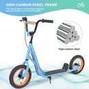 Youth Scooter Kick Scooter for Kids 6+ with Adjustable Handlebar, 12 Inch Inflatable Wheels, Widened non-slip Footboard
