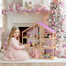 Tiny Land® Sweetwood Unicorn Dollhouse & Wooden Dollhouse Dolls