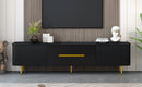 U-Can 78.7''Minimalist TV Stand for TVs up to 85 Inches, Modern Entertainment Center Media Console with 4 Spacious Cabinets for Living room(OLD SKU: SJ000125AAB)