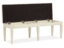 Newport - Bench With Upholstered Seat - Alabaster