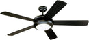 Comet 52 Inch Matte Black Ceiling Fan With LED Light Kit