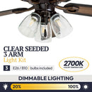 52 Inch Farmhouse LED Ceiling Fan Oil Rubbed Bronze